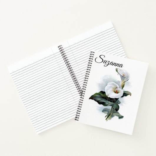 Calla Lily Notebook Notizblock (Innenseite)