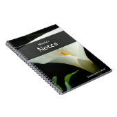 Calla Lily Notebook Notizblock (Rechte Seite)