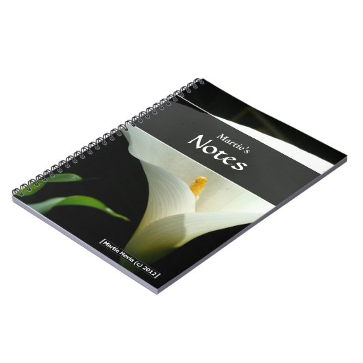 Calla Lily Notebook Notizblock (Linke Seite)