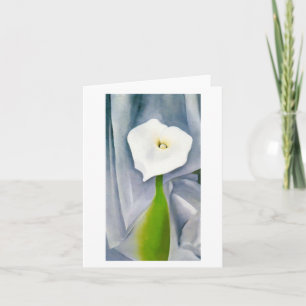 Calla Lily on Gray von Georgia O'Keeffe, Karte