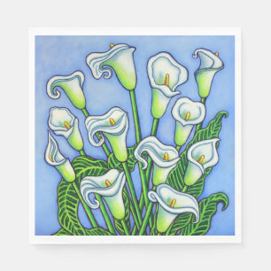 Calla Lily Paper Napkins Serviette