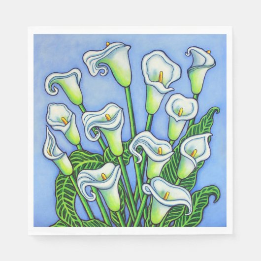Calla Lily Paper Napkins Serviette (Vorderseite)