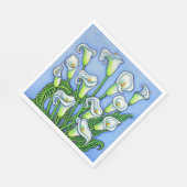 Calla Lily Paper Napkins Serviette (Ecke)
