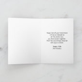 Calla Lily Personalisiert 40. Hochzeitstag Karte (Innenseite)