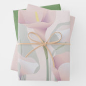 Calla Lily Pink Floral Geschenkpapier Set (Beispiel)