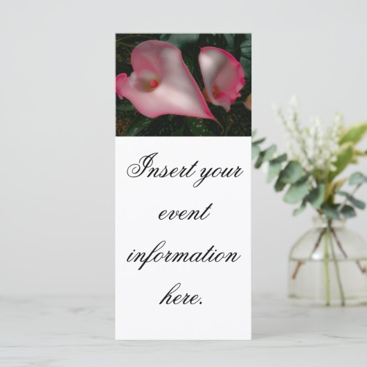 Calla Lily Rack Cards (Stehend Vorderseite)