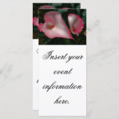 Calla Lily Rack Cards (Vorne/Hinten)