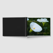 Calla Lily Raindrop Gästebuch (Voll)