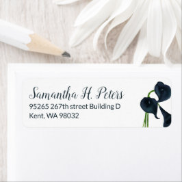 Calla Lily Return Address Label