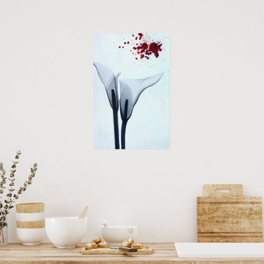 Calla Lily Röntgen Poster (Küche)