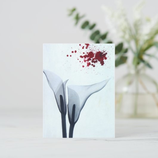 Calla Lily Röntgen Postkarte (Stehend Vorderseite)