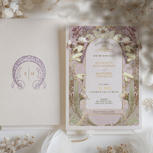 Calla Lily Rose Gold Folie Hochzeits-Einladung Muc Folieneinladung