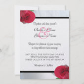 Calla Lily/Rose Hochzeit Einladung (Vorderseite)