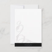 Calla Lily RSVP Card (Rückseite)
