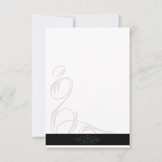 Calla Lily RSVP Card (Rückseite)