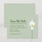 Calla Lily Save the Date (Vorne/Hinten)