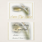 Calla Lily - Save the Date Card (Vorne & Hinten)