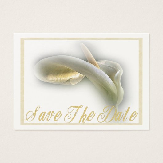 Calla Lily - Save the Date Card (Vorderseite)