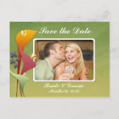 Calla Lily Save the Date Foto Postkarten (Vorderseite)