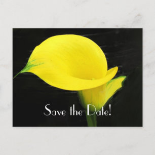 Calla Lily Save the Date Postcard Ankündigungspostkarte