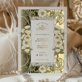 Calla Lily Save the Dates Art Nouveau Mucha Folieneinladung