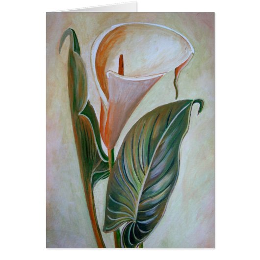 Calla Lily Schöne botanische Kunst (Vorne)