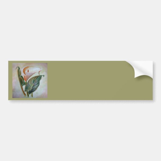 Calla Lily Schöne botanische Kunst Autoaufkleber (Vorne)