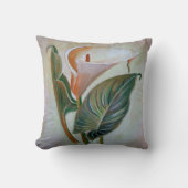 Calla Lily Schöne botanische Kunst Kissen (Vorderseite)