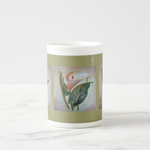 Calla Lily Schöne botanische Kunst Porzellantasse