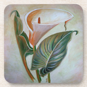 Calla Lily Schöne botanische Kunst Untersetzer