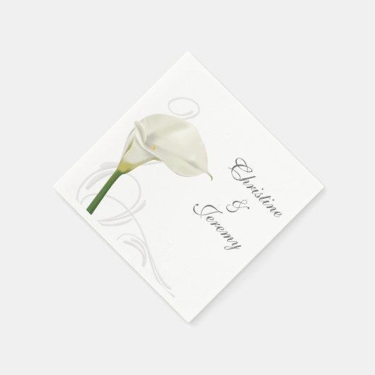 Calla Lily Serviette (Ecke)