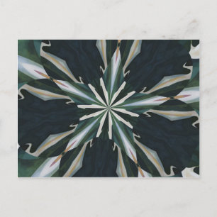 Calla Lily Star Kaleidoskop Postkarte