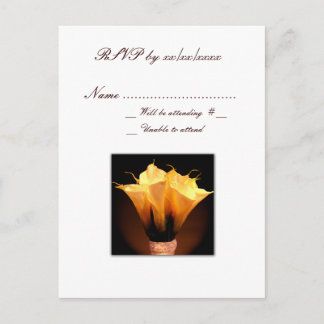 Calla lily UAWG Response Card Einladungspostkarte