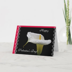 Calla lily-Valentin-Tag Feiertagskarte