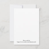 Calla Lily Vielen Dank Note Card Dankeskarte (Rückseite)