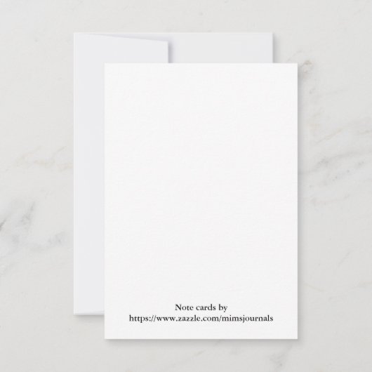 Calla Lily Vielen Dank Note Card Dankeskarte (Rückseite)