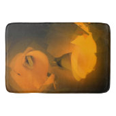 Calla Lily Warm Yellow Cubist Effect Badematte (Vorderseite)