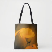Calla Lily Warm Yellow Cubist Effect Tasche (Vorderseite)