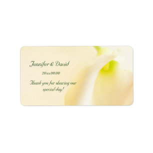 Calla Lily Wedding Danke Label Adressaufkleber