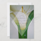 Calla Lily Wedding Einladung (Vorderseite)