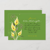 Calla Lily Wedding Einladung Blume Party Card (Vorne/Hinten)
