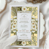 Calla Lily Wedding Einladungen Art Nouveau Mucha