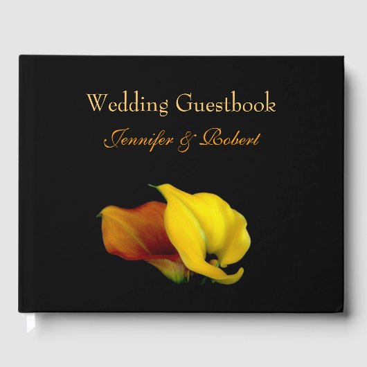Calla Lily Wedding Guestbook Gästebuch (Vorderseite)