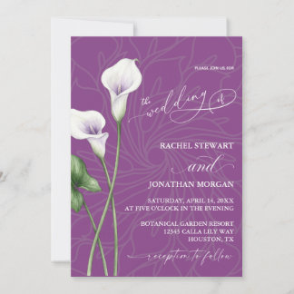 Calla Lily Wedding Invitation Einladung