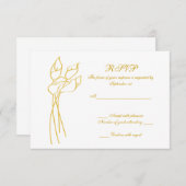 Calla Lily wedding rsvp (Vorne/Hinten)