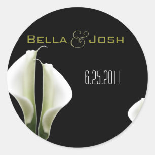 Calla Lily Wedding Stickers