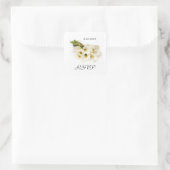 Calla Lily Wedding Umschlag Aufklebers Quadratischer Aufkleber (Tasche)