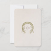 Calla Lily Wedding Vielen Dank Card Art Nouveau Einladung (Rückseite)