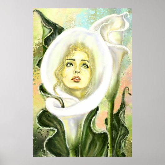 Calla Lily Woman Poster (Vorne)