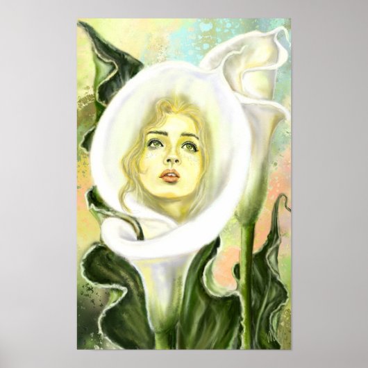 Calla Lily Woman Poster (Vorne)